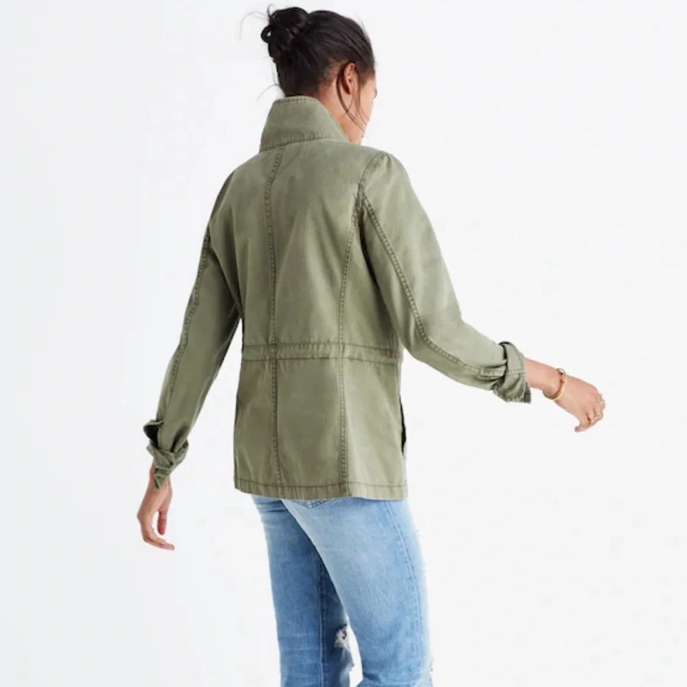 Madewell Fleet Jacket‎ Utility Military Women's Small Olive Green Army Grunge